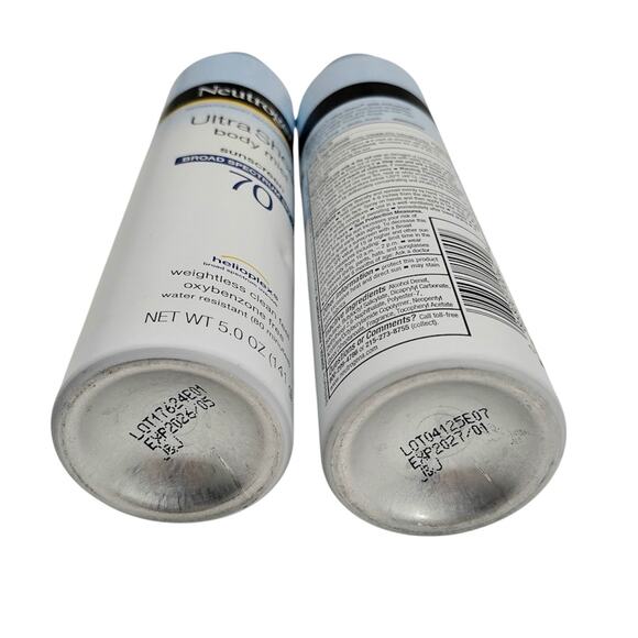 2 Neutrogena SPF 70 Ultra Sheer Body Mist Spray Sunscreen Broad Spectrum 05/26 - Picture 4 of 4